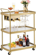 SONGMICS HOME Bar Cart, Home Bar Serving Cart by SONGMICSHOME