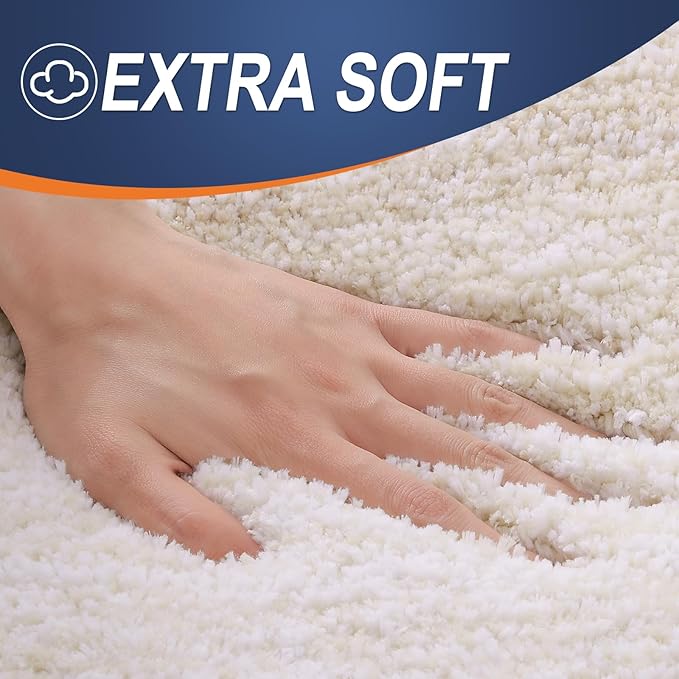 OLANLY Bathroom Runner Rugs 59x20, Extra Soft Absorbent Microfiber Bath Rugs - Image 2