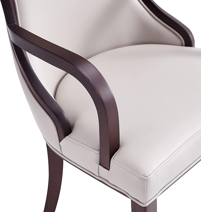Manhattan Comfort Grand Faux Leather Dining Chairs - Image 5