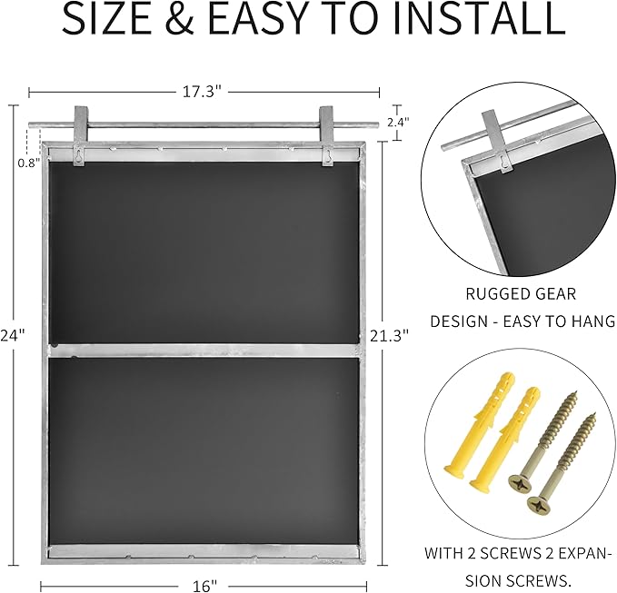 16x24 Inch Rectangle Bathroom Vanity Mirror - Image 5