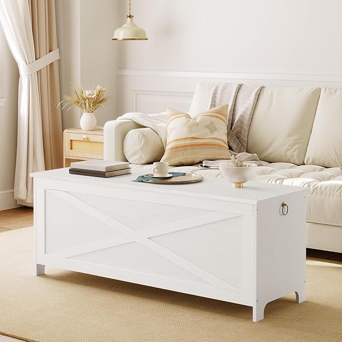 47.2" Toy Chest, Sturdy Entryway Storage Chest - Image 6