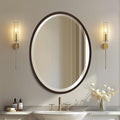 OVALCREST - Oval Wooden Beveled Wall Mirror by OVALCREST