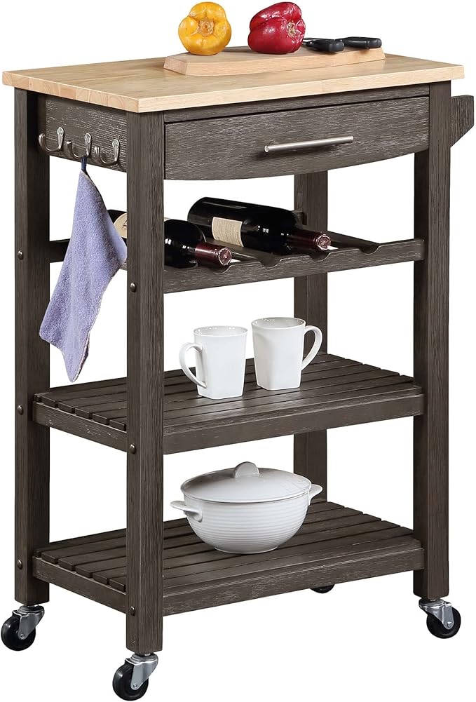 Convenience Concepts Ellaine 4 Tier Kitchen Cart - Image 2