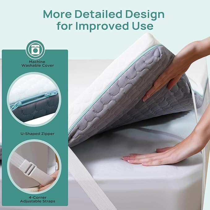 3 inch Firm Twin XL Mattress Topper - Image 7