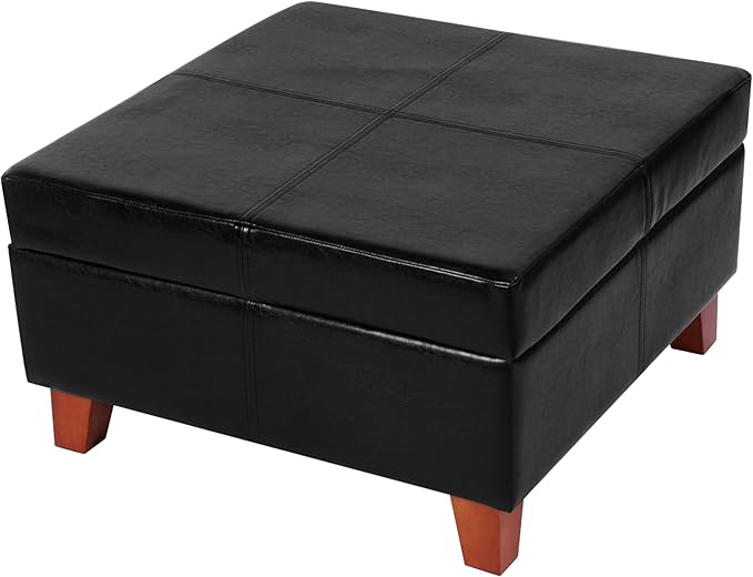 Homepop Home Decor |K2380-E169 | Luxury Large Faux Leather Square Storage - Image 11