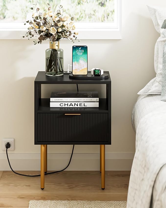 Nightstand, Small Bedside Table - Image 3