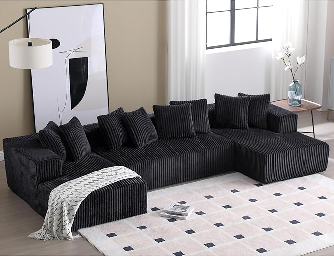 Eafurn Free Combination Cloud Boneless Modular Sectional Sofa by Unknown