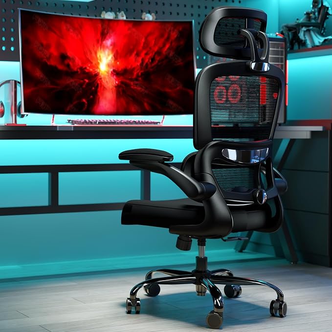 TRALT Office Chair Ergonomic Desk Chair, 330 LBS Home Mesh Office Desk Chairs - Image 9