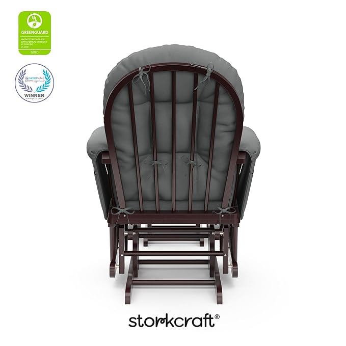 Storkcraft Premium Hoop Glider & Ottoman — GREENGUARD Gold Certified Nursery - Image 7