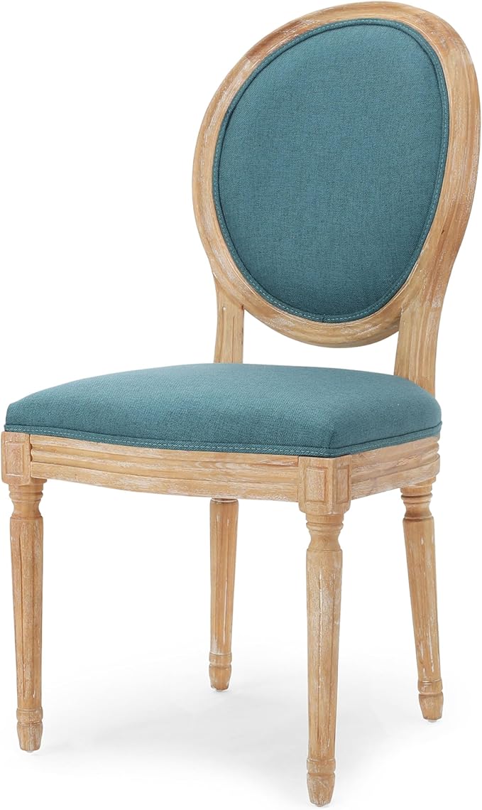 Christopher Knight Home Phinnaeus Fabric Dining Chairs, 2-Pcs Set, Dark Teal - Image 6