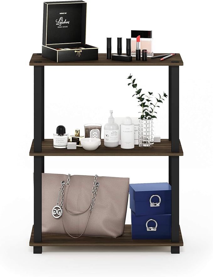 Furinno Turn-S-Tube 3-Tier Compact Multipurpose Shelf Display Rack - Image 3