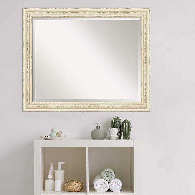 Amanti Art White Bathroom Mirror - Image 6