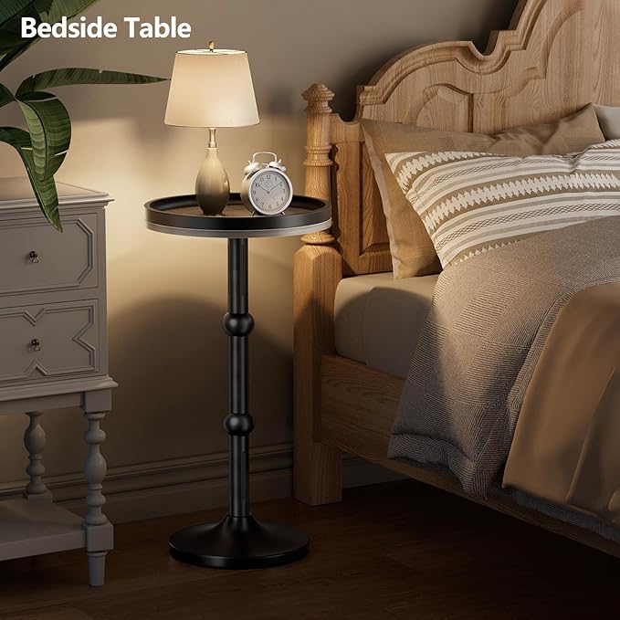 Small Round Side Table, Coffee Drink Table - Image 7