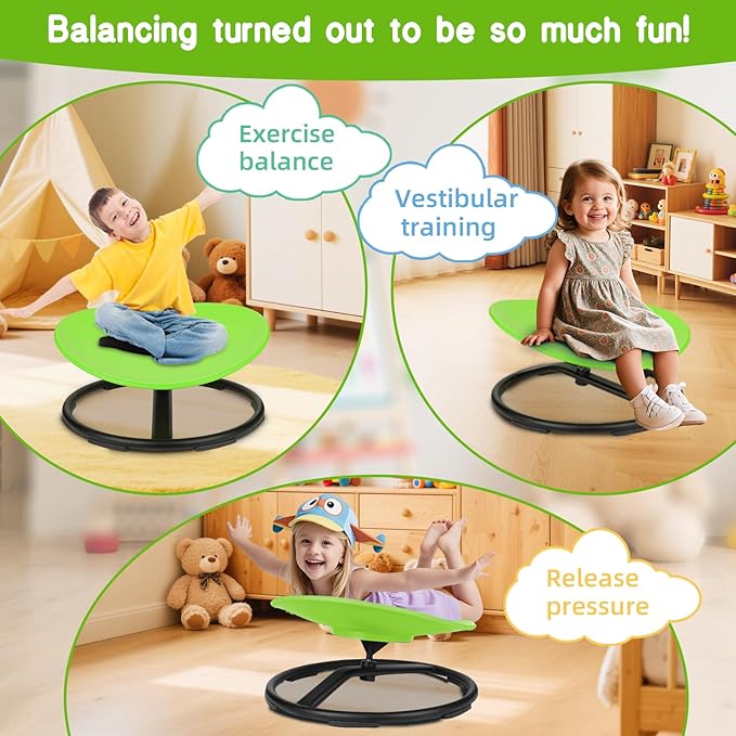 Sensory Spinning Chair for Autistic Kids, Spinning Swivel Chair Training Body - Image 3