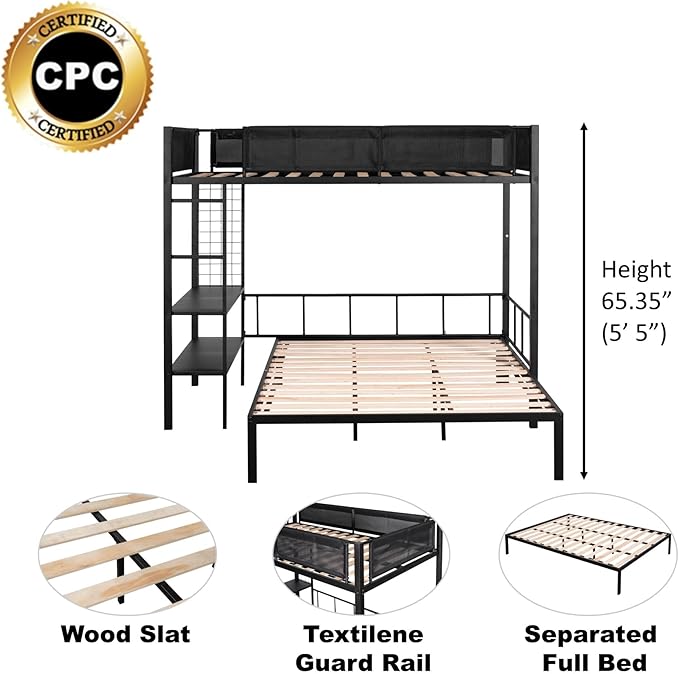 Twin Over Twin Size Bunk Bed - Image 7