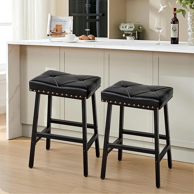 VECELO 25 inch Counter Height Stools - Image 8