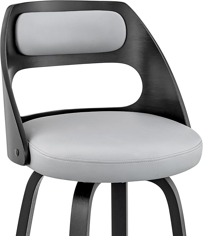 Armen Living Julius Mid Century Modern Swivel Bar Stool - Image 8