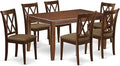 East West Furniture DUCL7-MAH-C 7 Piece Dining Set Consist of a Rectangle by EastWestFurniture