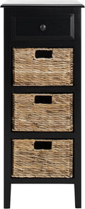 SAFAVIEH American Homes Collection Michaela Distressed Black Side Table by SAFAVIEH