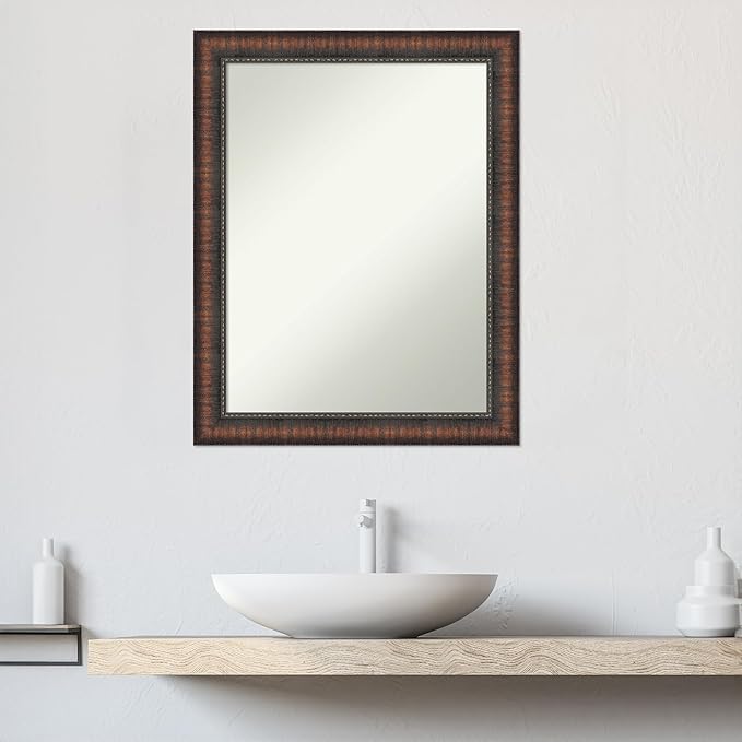 Amanti Art White Bathroom Mirror - Image 6