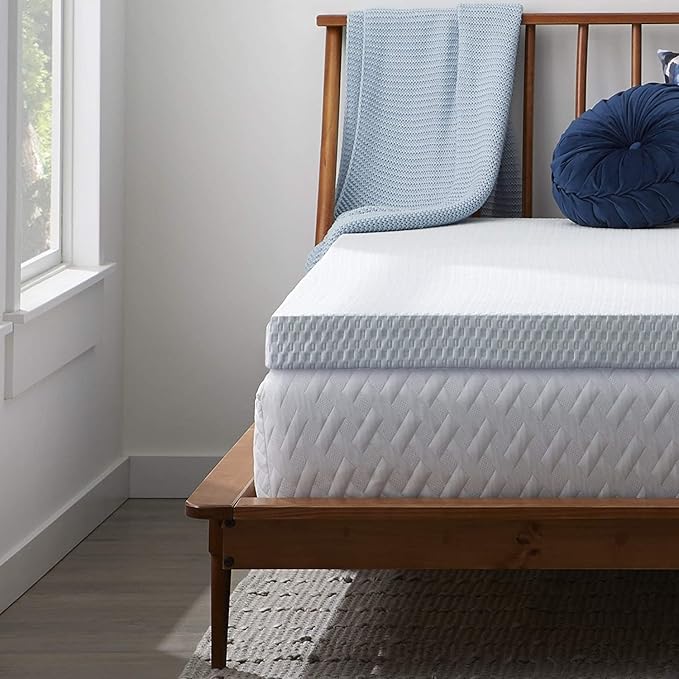 LUCID 2 Inch Gel Memory Foam Mattress Topper by Lucid