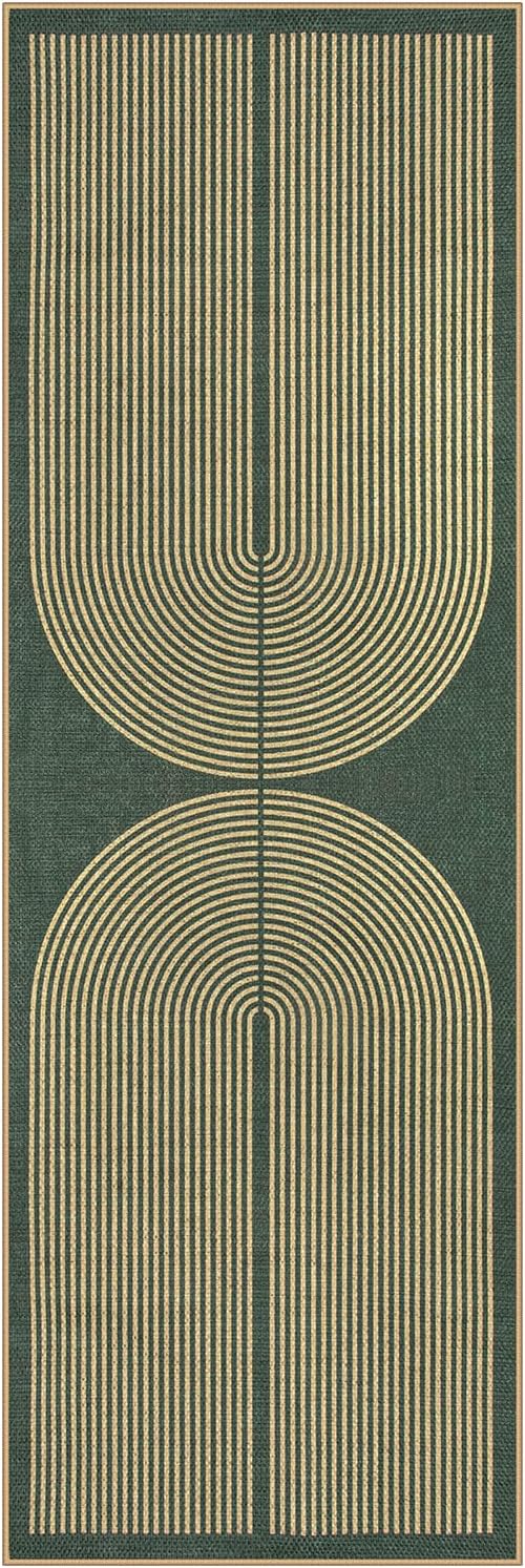 Lahome Modern Rainbow Easy Jute Entryway Runner Rug, Washable Carpet Runners - Image 7