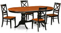 East West Furniture PLQU5-BCH-W 5 Piece Kitchen Table Set by EastWestFurniture