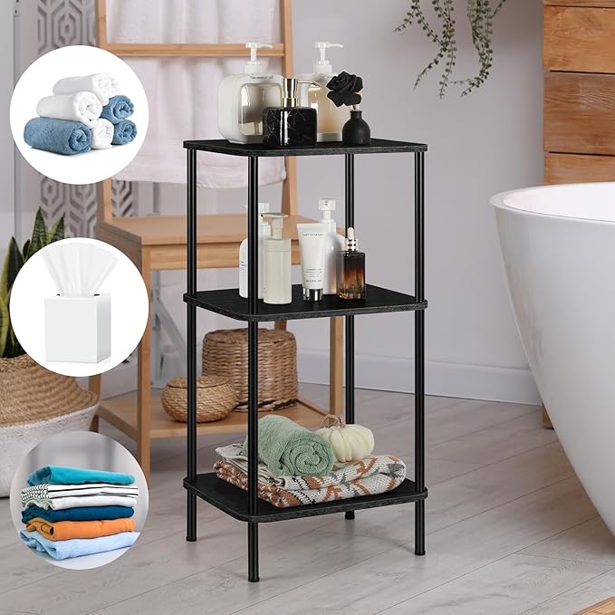 smusei 3 Tier Small End Table Tall Telephone Table - Image 6