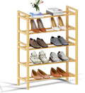 Haddockway Bamboo Shoe Rack for Closet, Free Standing Shoe Organizer by Haddockway