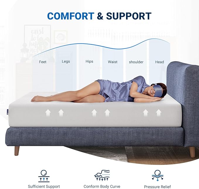 Avenco 10 Inch Full Size Mattress, Comfort Memory Foam Full Mattress in a Box - Image 3