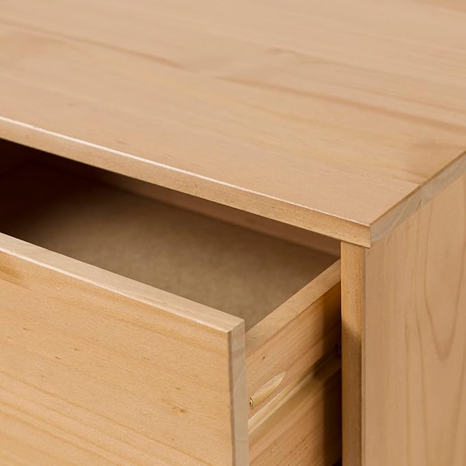 Brynn Modern Solid Wood Groove Handle Nightstand 24 Inch Natural Pine - Image 7