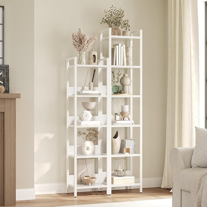 Bookshelf, 5-Tier Bookcase, Standing Book Shelf - Image 8