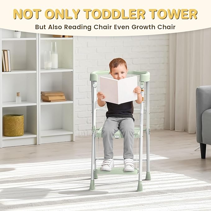 Kids Step Stool 2 Steps, Toddler Tower - Image 5