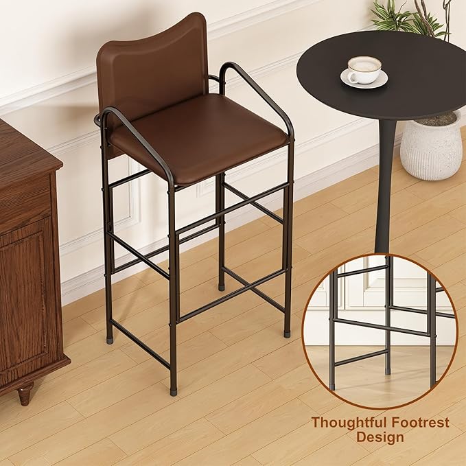GILLAS Set of 2 Bar Stools - Image 6