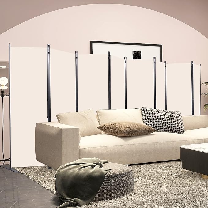 Room Divider, 8 Panel Folding Privacy Screens - Image 6