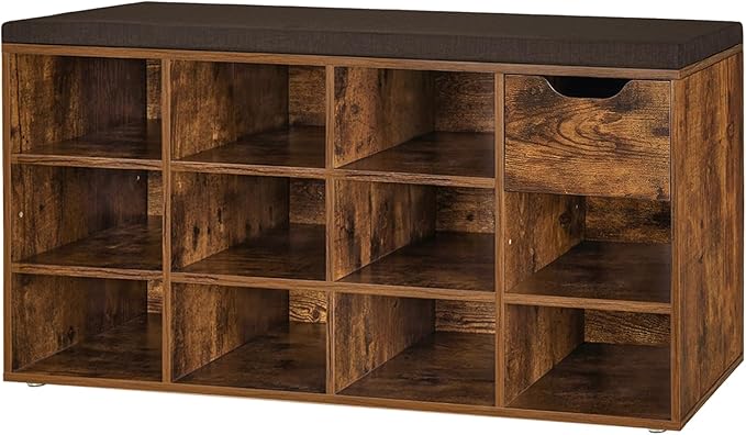 DINZI LVJ Shoe Bench, Entryway Storage Bench by DINZILVJ