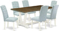 East West Furniture V077CE215-7 7 Piece Dining Set Consist of a Rectangle by EastWestFurniture