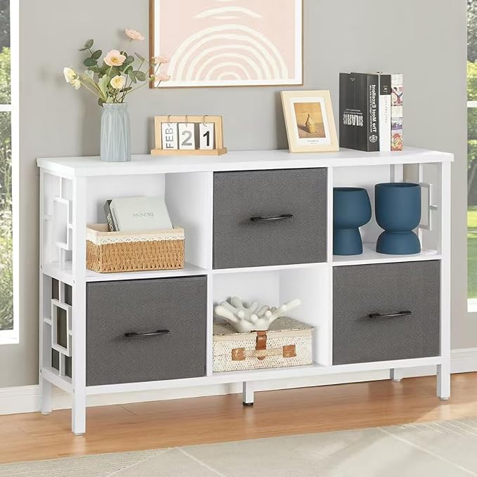 HOMISSUE 6 Cube Storage Organizer Shelf, Rustic Short Bookshelf by Homissue