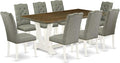 East West Furniture V077EL207-9 9 Piece Kitchen Table & Chairs Set Includes a by EastWestFurniture