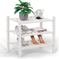 Haddockway small 3 Tier Bamboo Shoe Rack Storage Organizer, Small Space by Haddockway