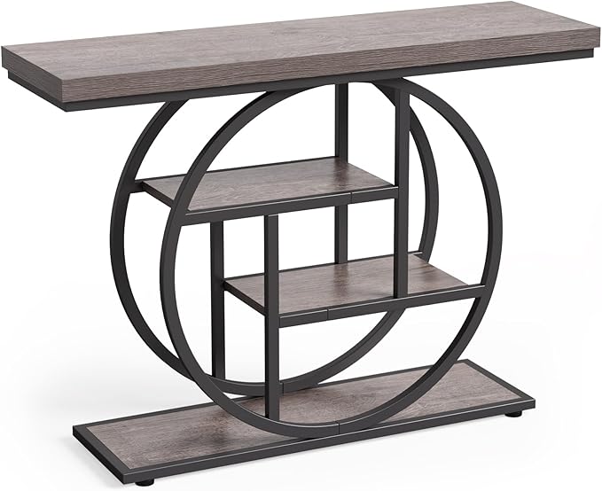 Little Tree Console Table, 4-Tier Entryway Table Behind Couch Table, 41.3-Inch - Image 10