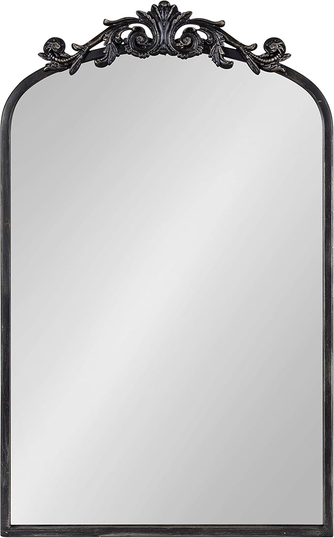 Kate and Laurel Arendahl Traditional Arch Mirror, 19 x 30.75, Antique Black - Image 5