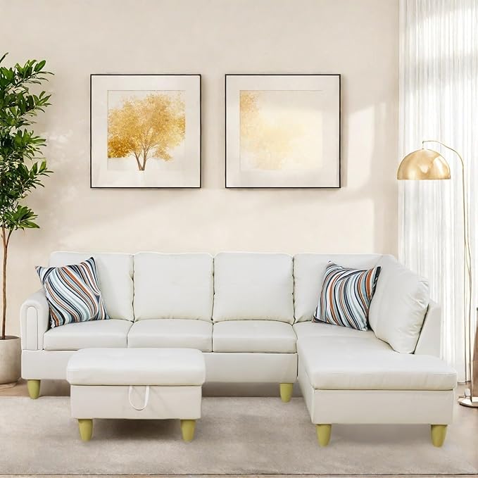 Sectional Couch with Ottoman Storage, L Shaped Sofa Furniture Sets, Modern - Image 5