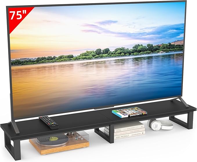 59" Large TV Riser for 32-75 inch TV, TV Riser Stand Shelf by YAOHUOO