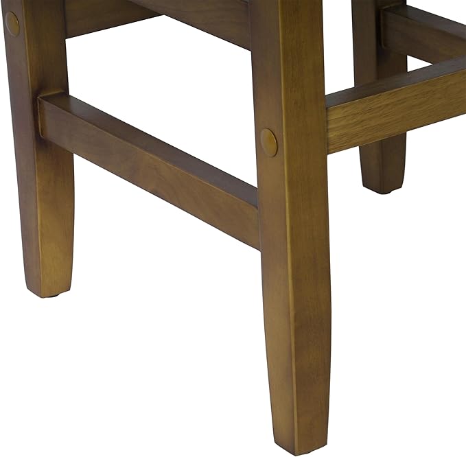 HomePop Home Decor |Classic Open-Back Counter Height Barstool| Square 24 Inch - Image 7