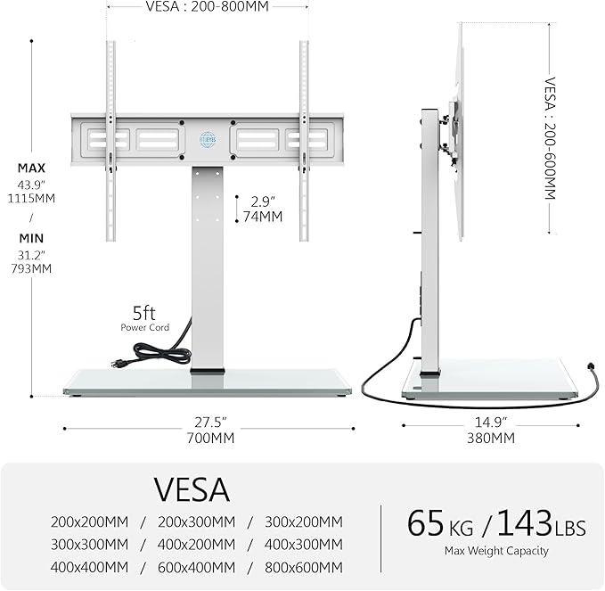 FITUEYES Universal TV Stand - Image 7