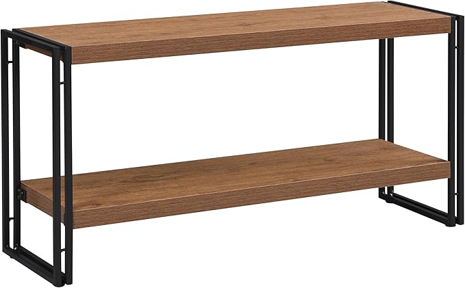 2 Shelf Bookcase Small Display Book Shelf Rustic Industrial by FIVEGIVEN