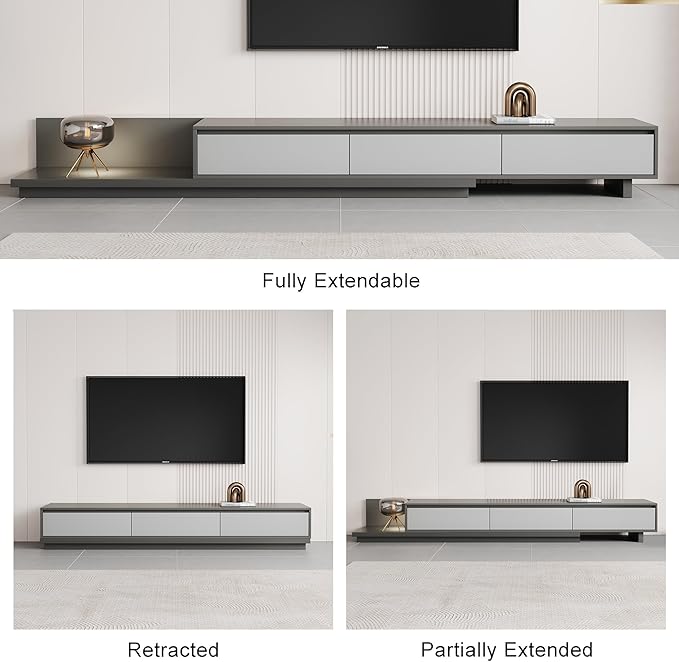 Mid-Century Modern Extendable Entertainment Center - Image 5