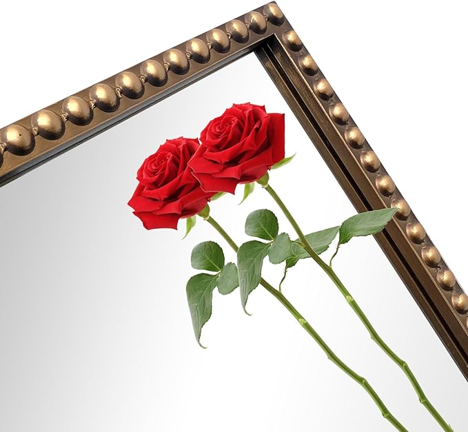ironsmithn Gold Arched Mirror, Metal Decorative Accent Mirror - Image 6
