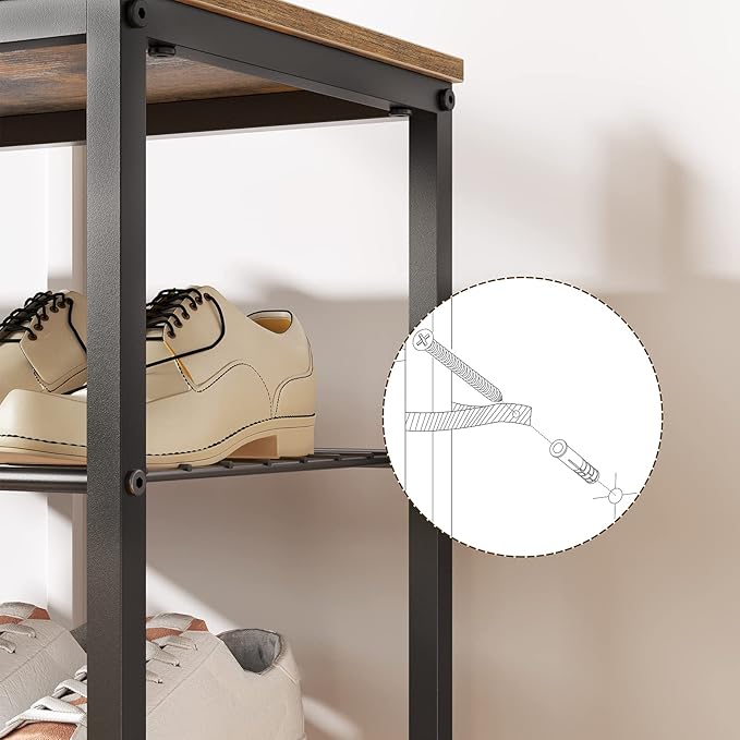 8 Tier Shoe Rack, Shoe Storage Organizer, Large Capacity Shoe Shelf Holds 32 - Image 6